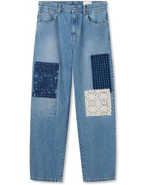 Axel Arigato Patchwork Relaxed Jeans - Blue