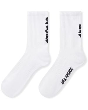 Axel Arigato Floral Jacquard Socks - White