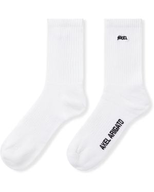 Axel Arigato Floral Logo Socks - White