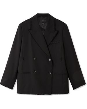 Axel Arigato Thea Frayed Blazer - Black