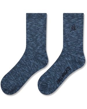 Axel Arigato Mélange Tube Socks - Blue