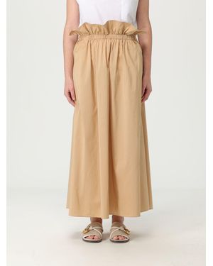 Fabiana Filippi Flowy Midi Skirt - Natural