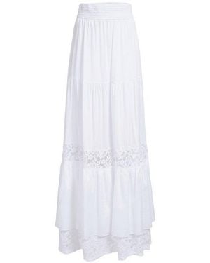 Guess Cotton Machine Wash Skirt With 100% Cotton Composition - White