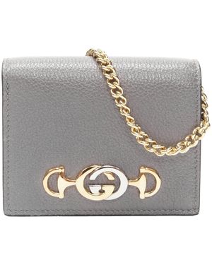 Gucci Chain Wallet - Grey