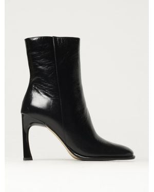 Michael Kors Leather Ankle Boots - Black