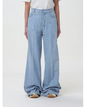 Bottega Veneta Wide Leg Jeans - Blue