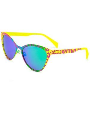 Italia Independent Red Metal Sunglasses - Yellow