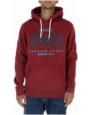 Superdry Vintage Logo Hoodie M0014276A - Red