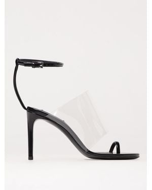 Alaïa Alaa Clear Strap Heels - Natural
