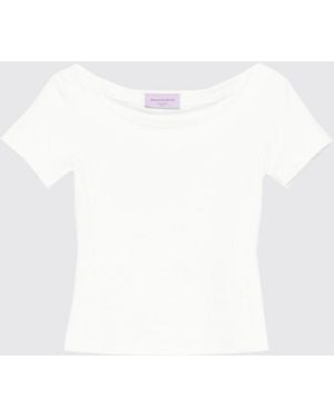 Max Mara Boat Neck Short Sleeve Top - White