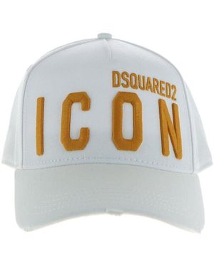 DSquared² Icon Baseball Cap Embroidered - White