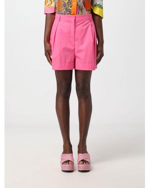 Moschino Pleated Cotton Shorts - Pink