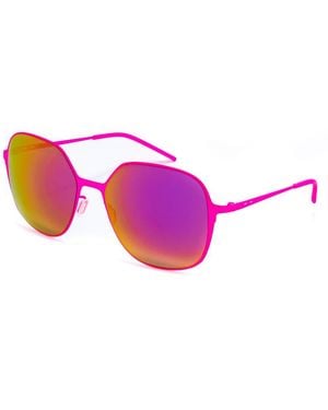 Italia Independent Multicolour Metal Sunglasses - Pink