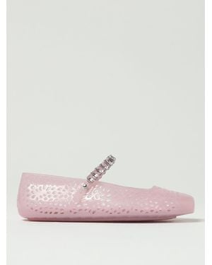Jimmy Choo Jelly Embellished Flats - Pink