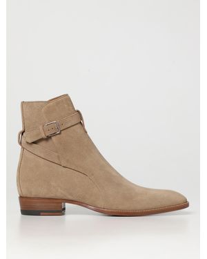 Saint Laurent Neutrals Boots - Natural