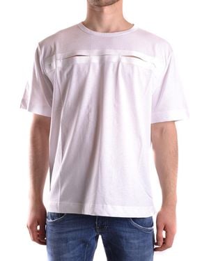 DIESEL Round Neck Short Sleeve Cotton T-Shirt - White