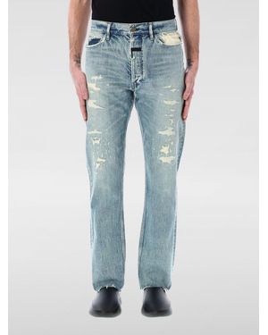 Fear Of God Vintage Straight Jeans Distressed - Blue
