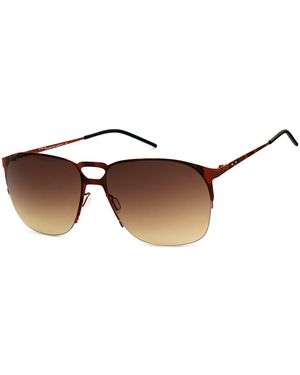 Italia Independent Metal Sunglasses - Brown