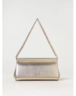 Michael Kors Chain Bag Metallic Clutch - White