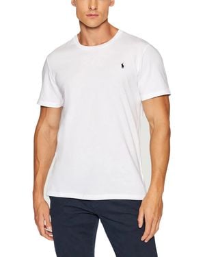 Ralph Lauren Round Neck Short Sleeve Cotton T-Shirt - White