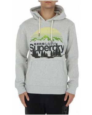 Superdry Mountain Graphic Hoodie - Grey