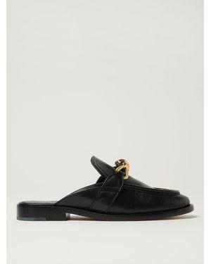 Bottega Veneta Stylish Slip-On Loafers With Metal Accent - Black