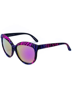 Italia Independent Purple Acetate Sunglasses