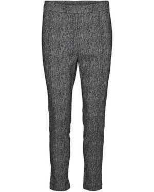 Aware Herringbone Slim Fit Casual Trousers - Grey