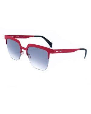 Italia Independent Red Metal Sunglasses