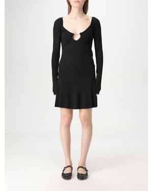 Jacquemus Le Maillot Sequin Knit Mini Dress - Black