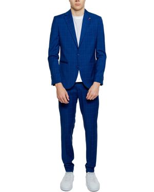 MULISH Plaid Suit Model Style - Blue