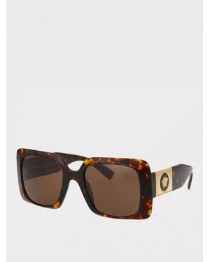 Versace Stylish Rectangular Frame Sunglasses With Comfortable Fit For Everyday Use - Brown