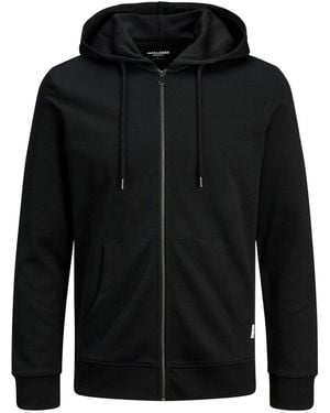 Jack & Jones Essentials Full Zip Hoodie - Black