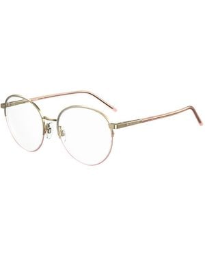 Moschino Round Metal Frames Eyeglasses - Metallic