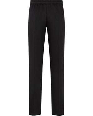 Dior Comfortable Elastic Waistband Trousers For Everyday Wear - Black