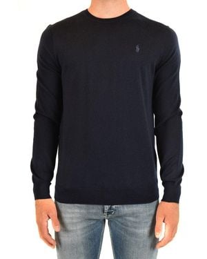 Ralph Lauren Round Neck Long Sleeve Knitwear - Black