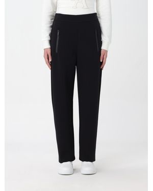 Emporio Armani Straight Leg Side Zip Trousers - Blue