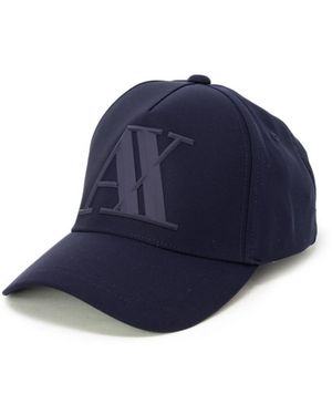 ARMANI EXCHANGE Embroidered Logo Baseball Cap - Blue