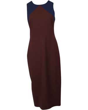Diane von Furstenberg Colour Block Sheath Midi Dress - Purple