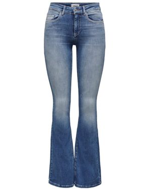 ONLY Onlbells High Waist Bell Bottom Jeans For - Blue