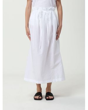 Fabiana Filippi Elastic Waist Cotton Midi Skirt - White