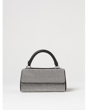 Kara Crystal Top Handle Bag - White