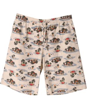 Bottega Veneta Cotton Bermuda Shorts With Elasticized Waistband - White