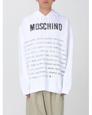 Moschino Text Print Hoodie - White