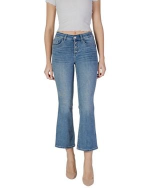 Liu Jo Plain Zip And Button Fastening Jeans With Pockets - Blue