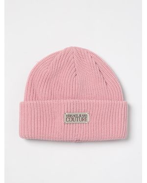 Versace Knitted Beanie Logo Patch - Pink