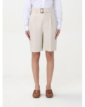 Woolrich Belted Linen Shorts - Natural