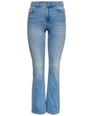 ONLY High Waist Flare Jeans For - Blue