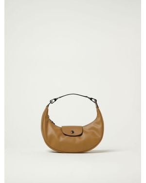 Longchamp Stylish Leather Shoulder Bag For Everyday Essentials And Fashionable Touch - Metallic