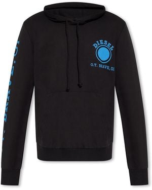 DIESEL Ot Brave Hoodie - Blue
